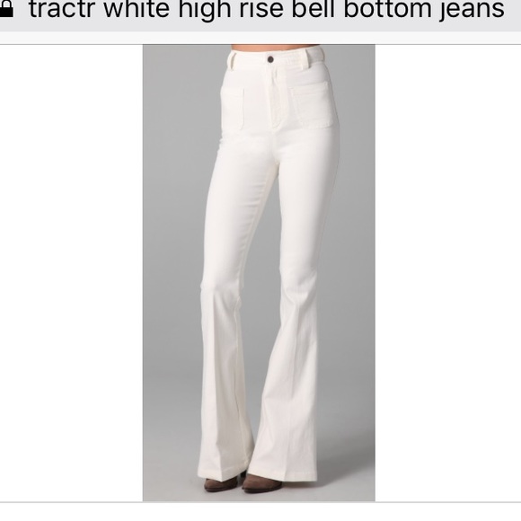 tractr white jeans